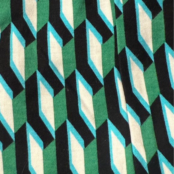 Diane Von Furstenberg X Target Womens Midi Arrow Geo Green Wrap Dress SMALL  DVF - Picture 7 of 9